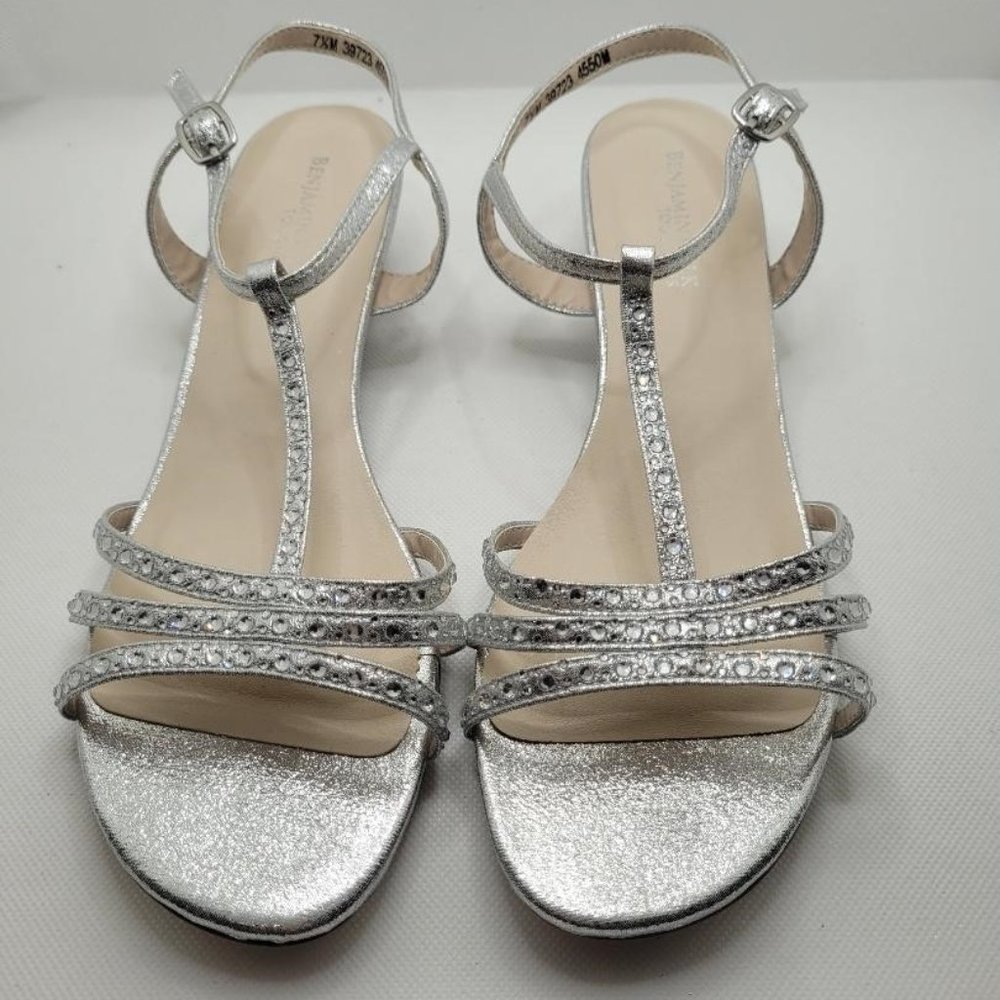 NEW Touch Ups Hailey Wedge Sandals, Women's Size 7.5 M, Silver